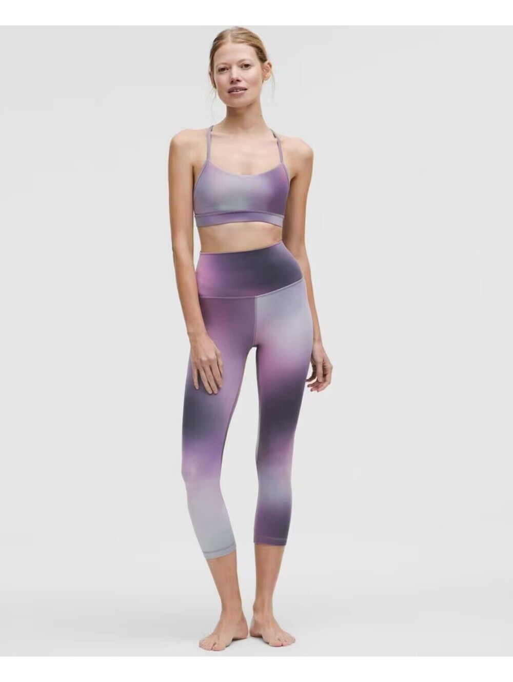 NWT Lululemon Align High-Rise Crop 23" Aurora Haze Purple Multi Size 6